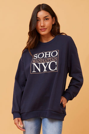 SABINE GRAPHIC PRINT JUMPER