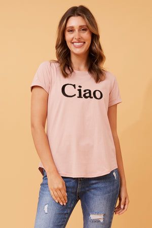 ASTRA GRAPHIC EMBELLISHED TEE