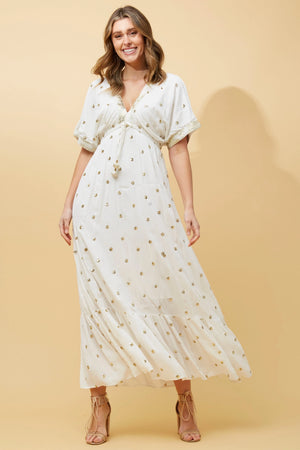CHRISTINA SEQUIN POLKA DOT MAXI DRESS Carla Milani CHRISTINA SEQUIN POLKA DOT MAXI DRESS Carla Milani