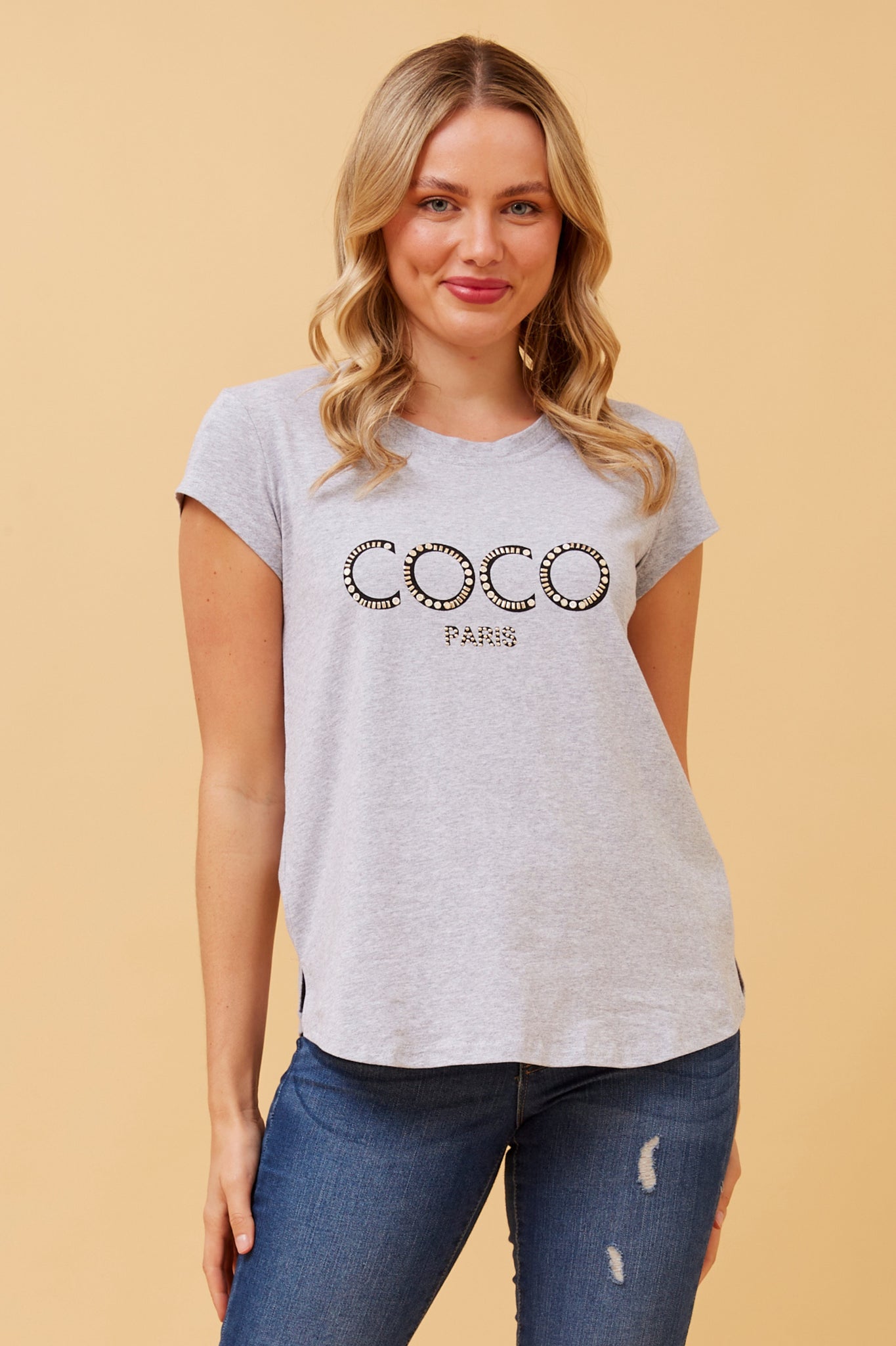 COCO EMBELLISHED GRAPHIC TEE