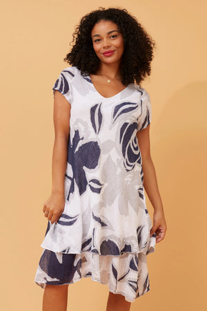 ELECTRA DOUBLE LAYER MIDI DRESS