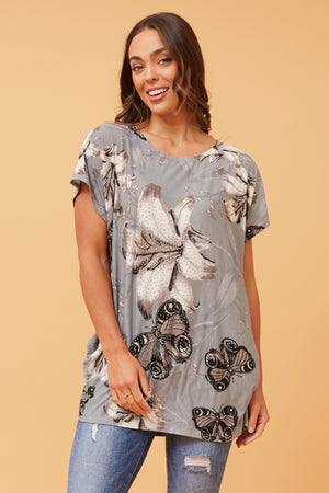 EXCELINA GLITTER TOP
