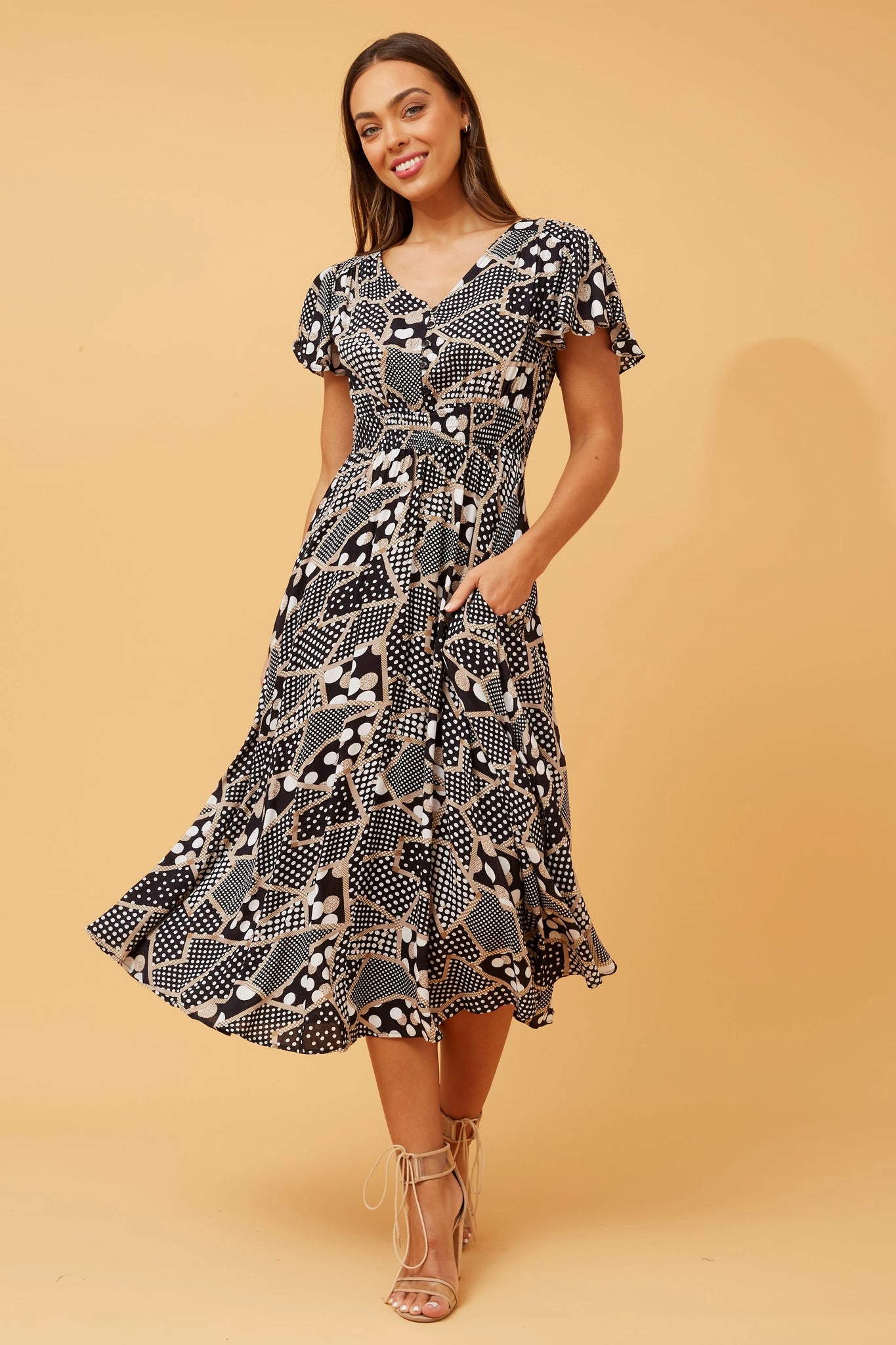 florida midi dress Maria Cher Maria Cher- Florida Maive Midi Dress- Ecru