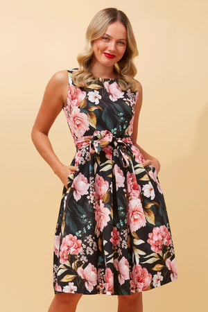 GINGER FLORAL SHORT DRESS