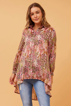 HARITA ANIMAL PRINT TUNIC SHIRT