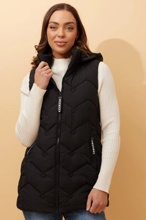 HUDAVI SLEEVELESS PUFFER VEST