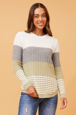 IRA STRIPED KNIT JUMPER