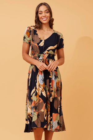 KEGAN FLORAL MIDI DRESS