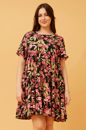 KELLY FLORAL BABYDOLL DRESS