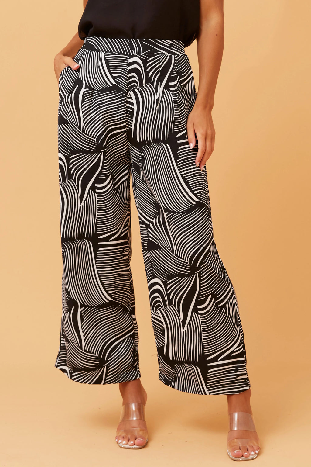 LOXANA PRINTED CULOTTE PANTS