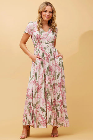 MEGAN FLORAL MAXI DRESS