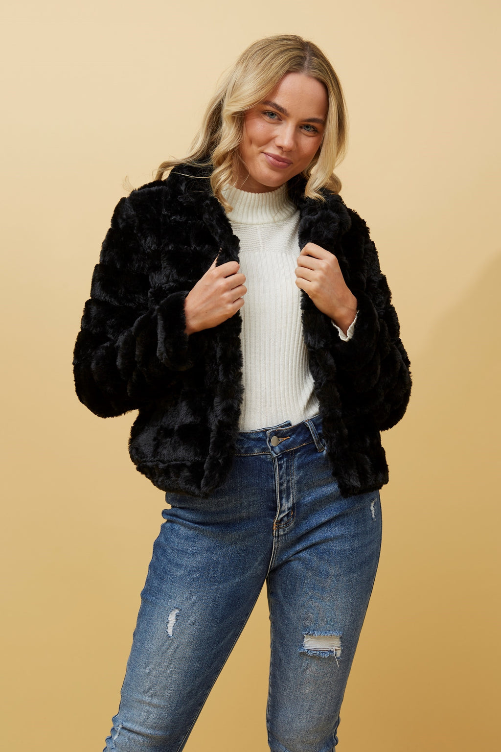 MOSCOW FAUX FUR JACKET
