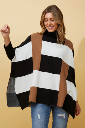 COLOUR BLOCK OVERSIZED PULLOVER