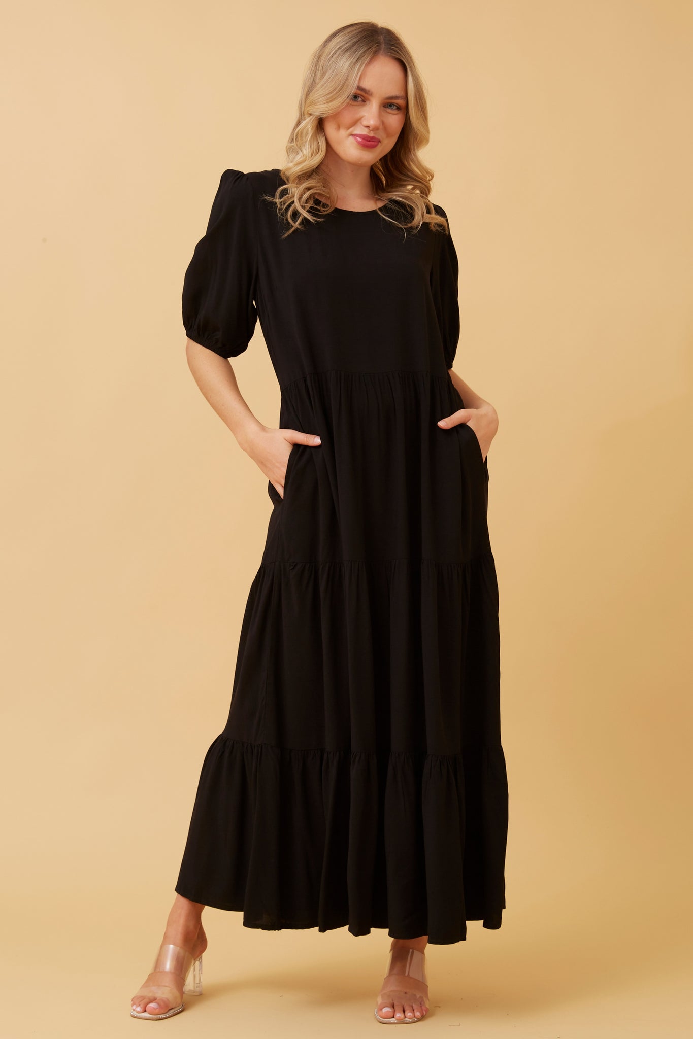 OPHELIA TIERED MAXI DRESS