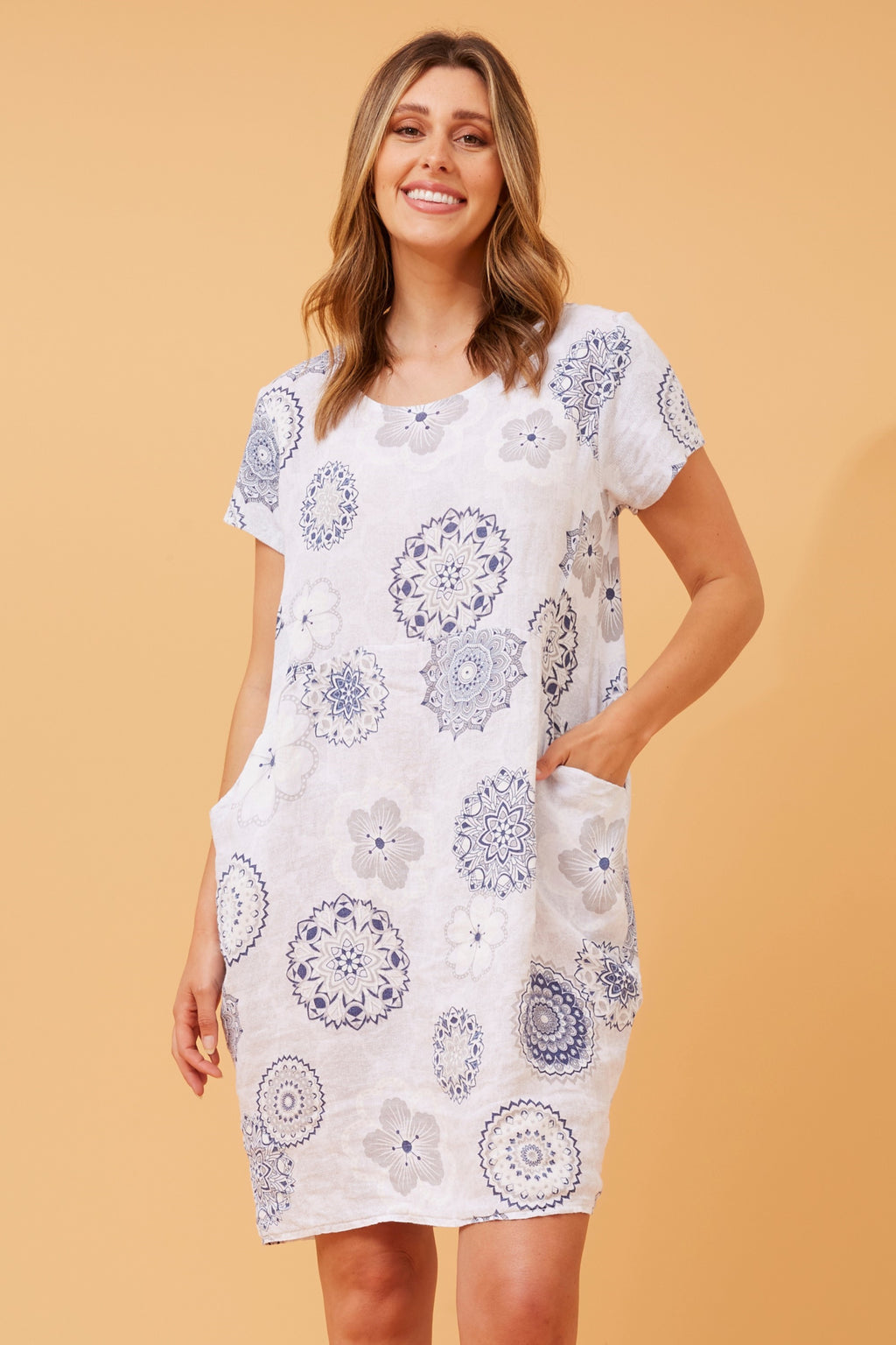 PISA LINEN SHORT DRESS