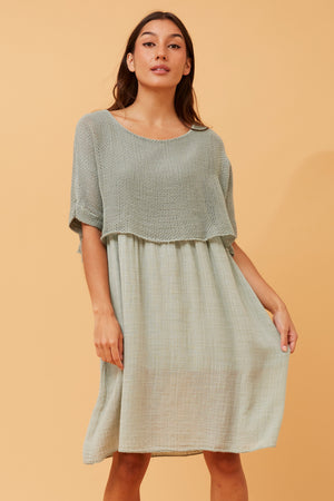 SANTANA LAYERED MESH DRESS