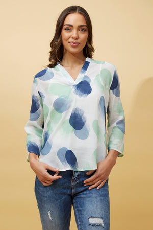 SPICY POLKA DOT BLOUSE