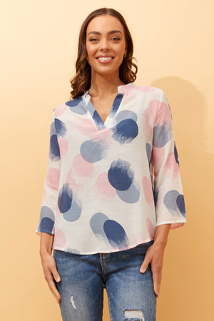 SPICY POLKA DOT BLOUSE