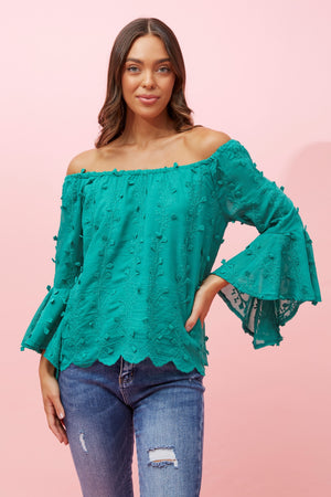 OFF THE SHOULDER LACE TOP