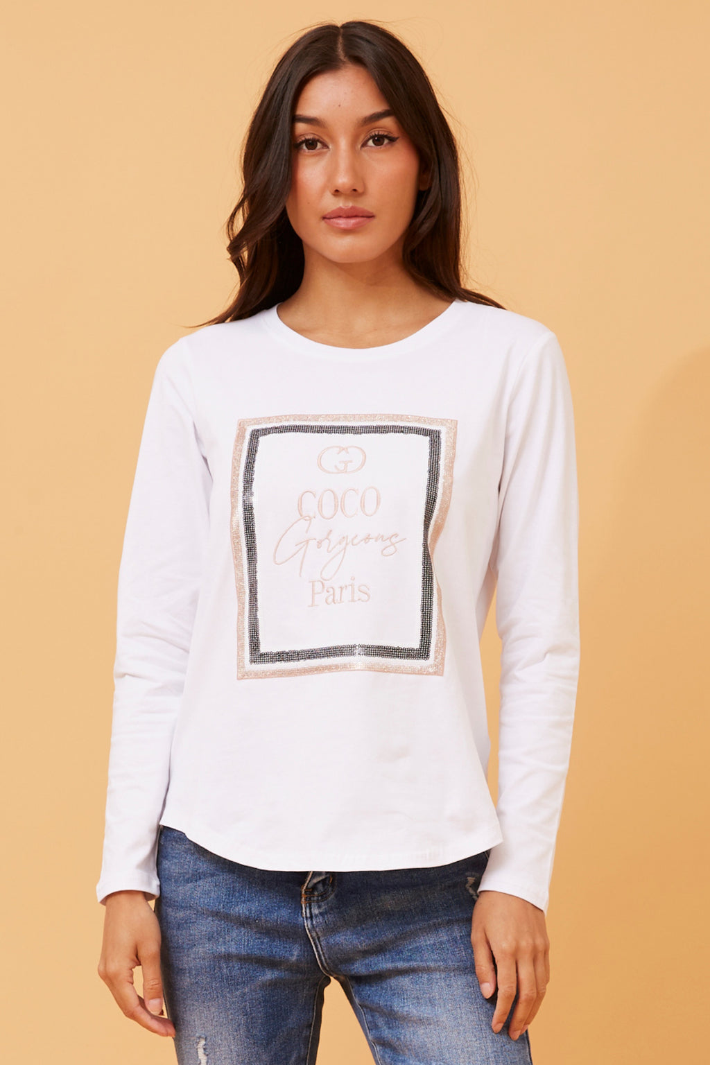 TERRY COCO GRAPHIC TOP