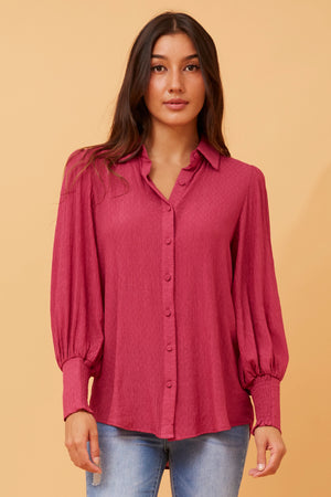 VELLE BALLOON SLEEVE SHIRT