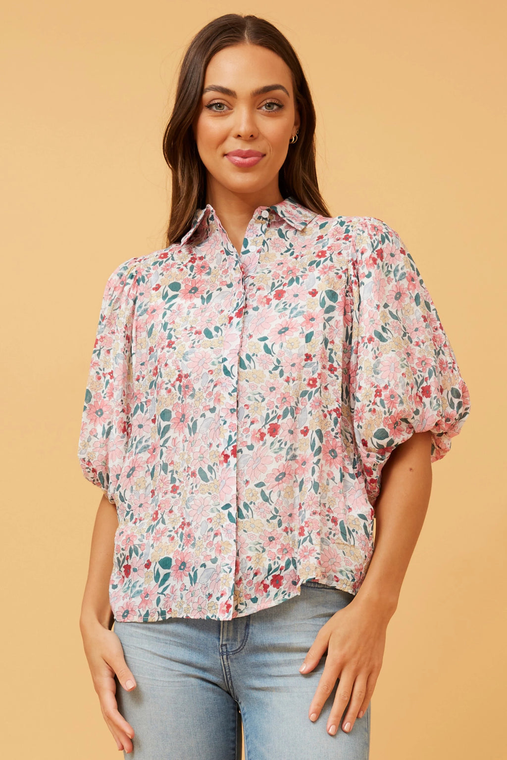 WILKIE PUFF SLEEVE BOHO TOP