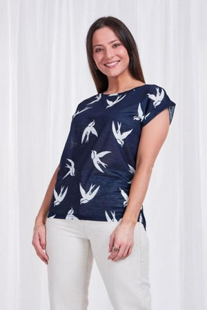 BIRD PRINT TEE