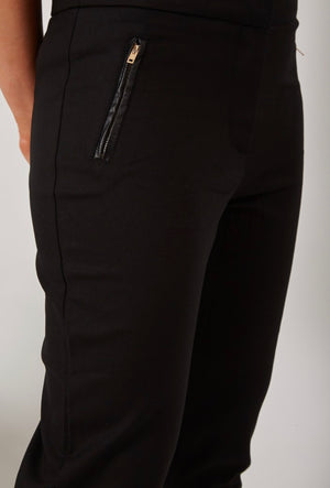 PU TRIM POCKET PANTS