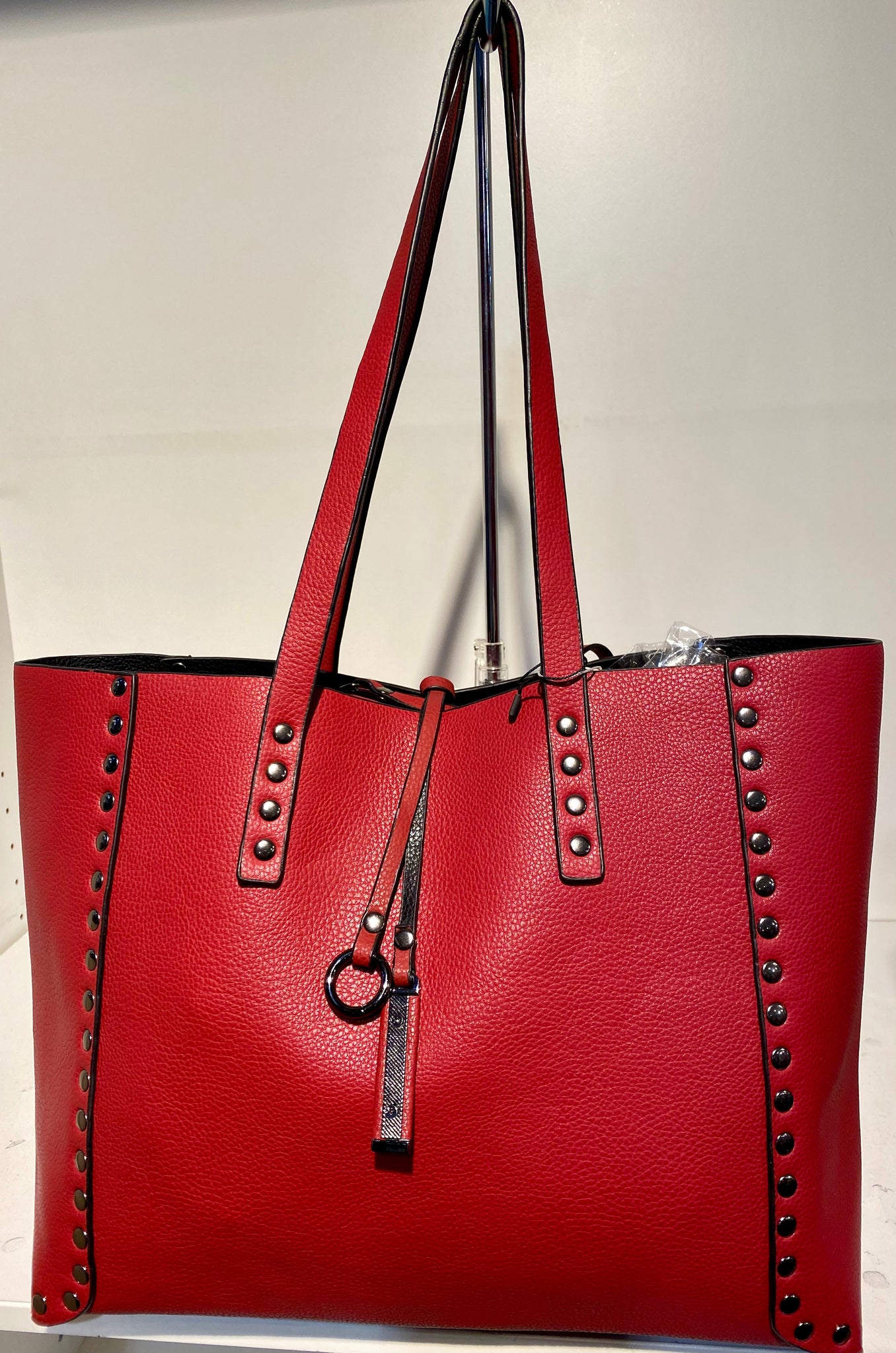 Reversible Handbag With Studded Detail