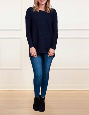 BUTTON DETAIL RIB JUMPER