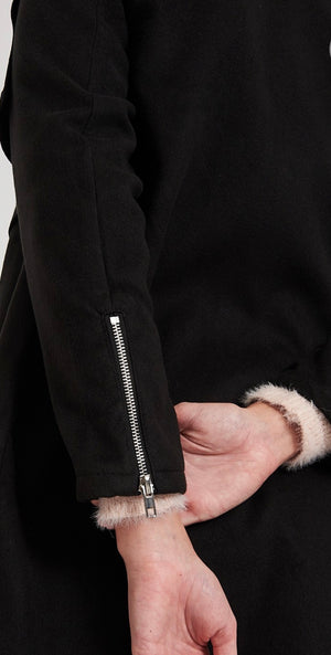Wide Lapel Edge To Edge Coat