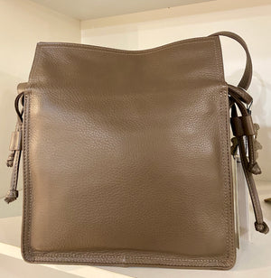 Soft Leather Press Stud Bag