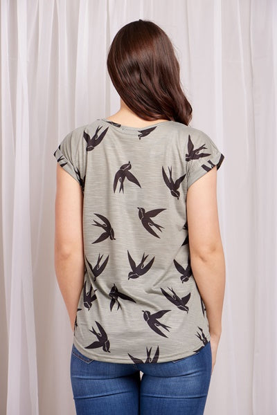 BIRD PRINT TEE