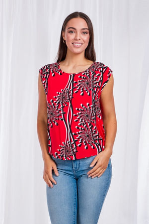 Printed Shell Top
