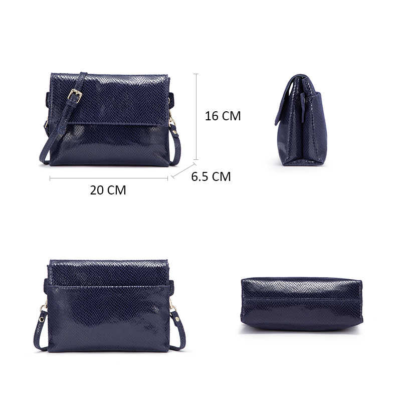 Small Leather Snake Print Clutch Bag