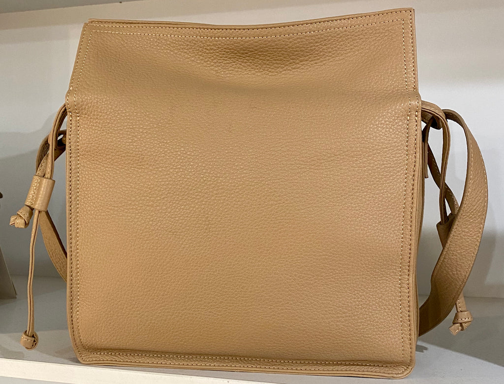 Soft Leather Press Stud Bag