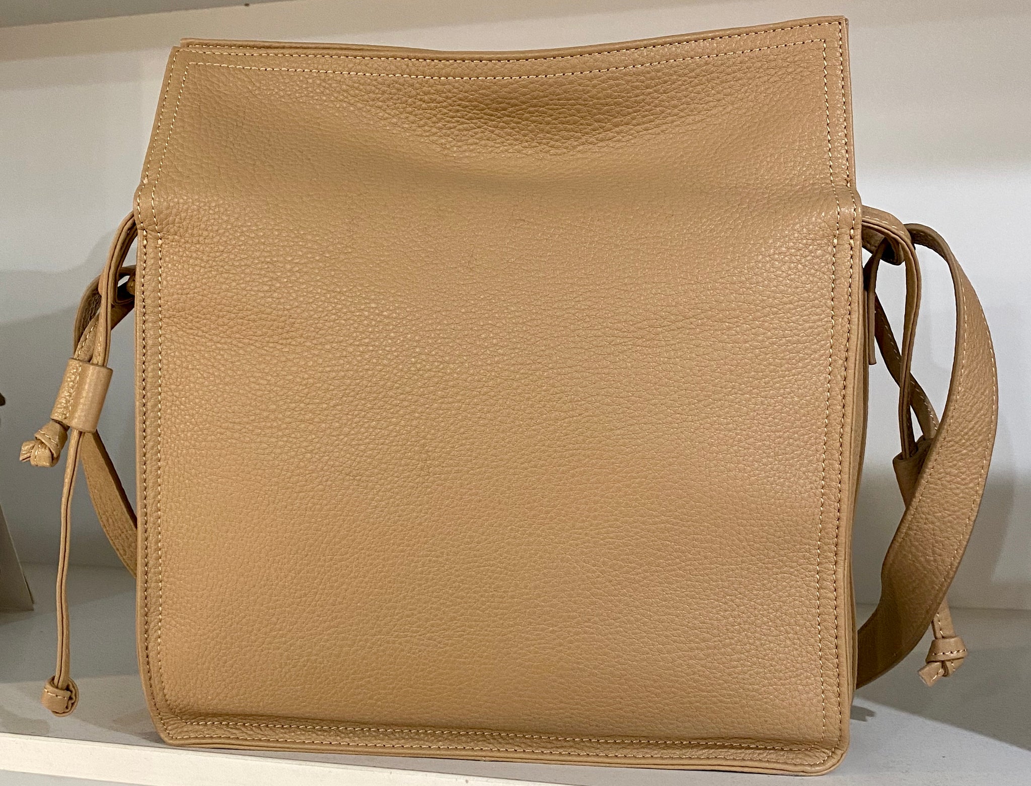 Soft Leather Press Stud Bag