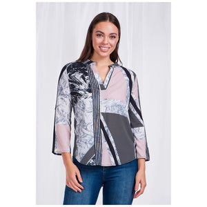 Mandarin Collar Blouse