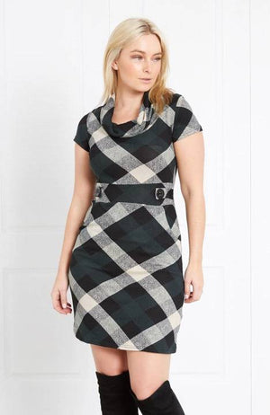 SHORT SLEEVE PRINTED DRESS