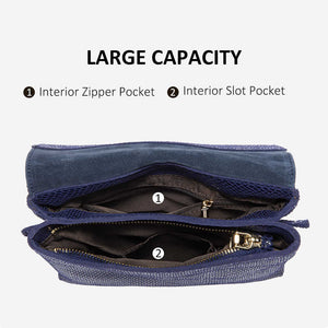 Small Leather Snake Print Clutch Bag