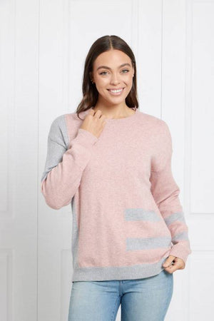 LONG SLEEVE COLOR BLOCK PULLOVER