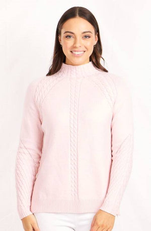 Long Sleeve Cable Knit Pullover