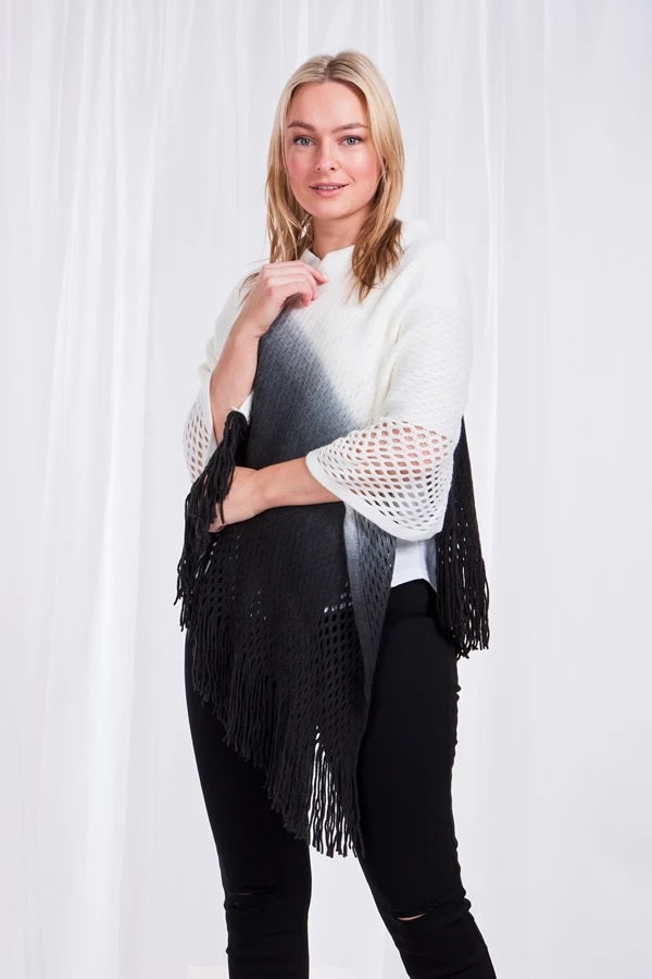 Poncho with Fringe