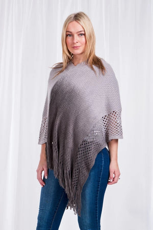 Poncho with Fringe
