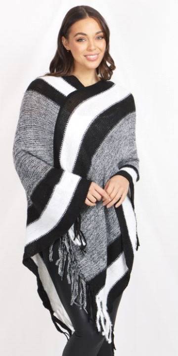 Poncho With Fringe