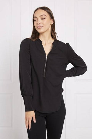 LONG SLEEVES ZIP FRONT TOP