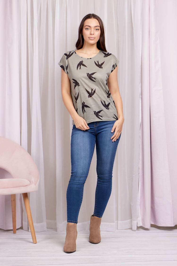 Swallow Print Tshirt