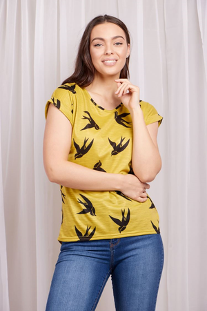 Swallow Print Tshirt