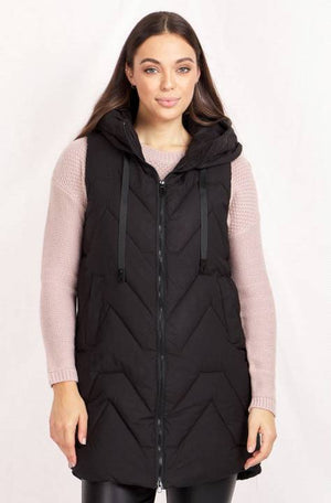 Puffer Vest With Hoody