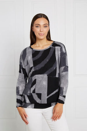 ABSTRACT PRINT TOP